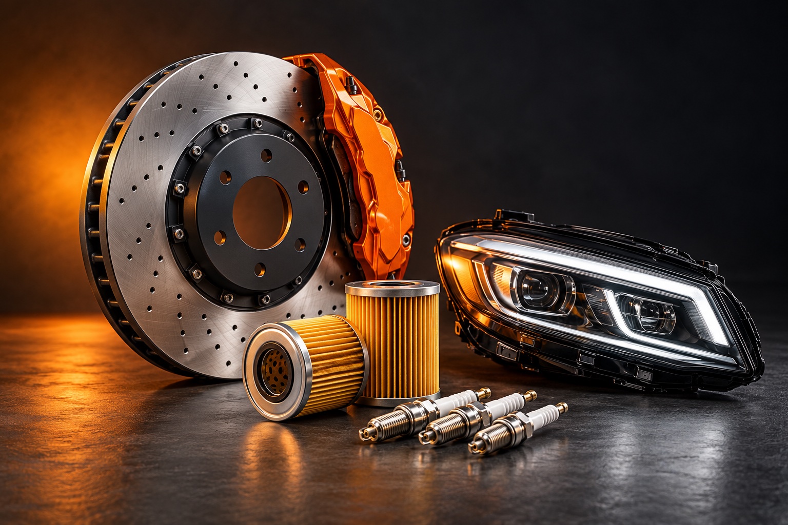 Automotive brakes, filters and lighting