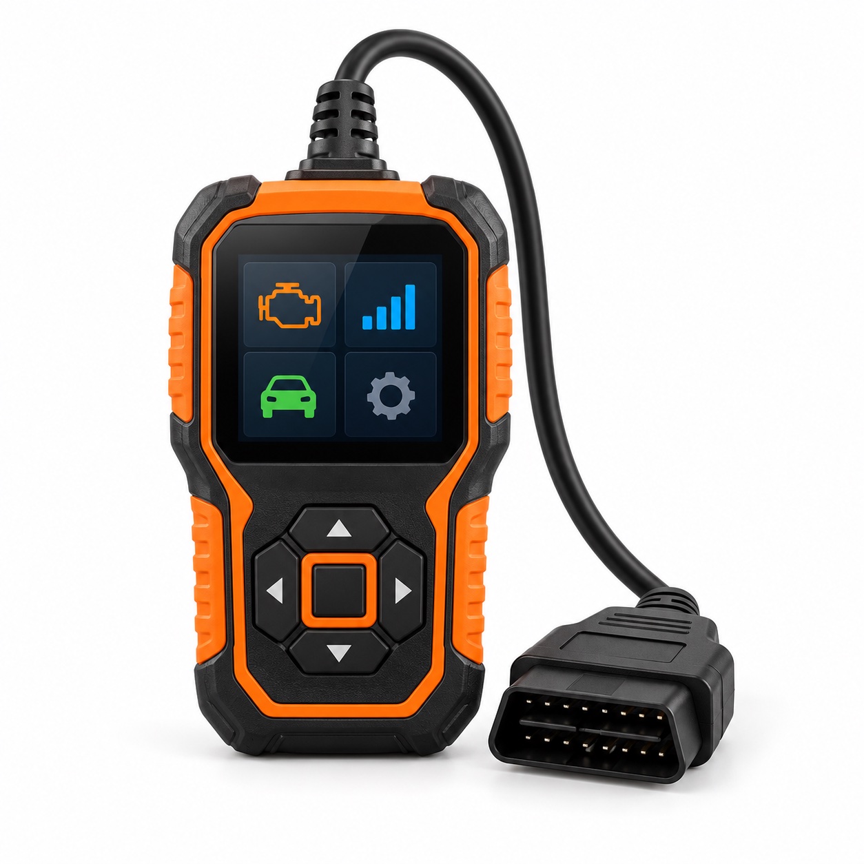 OBD Diagnostic Scan Tool — AI-generated demo product illustration
